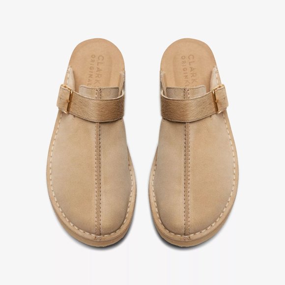 clarks Trek Mule Taupe Interest main image 5